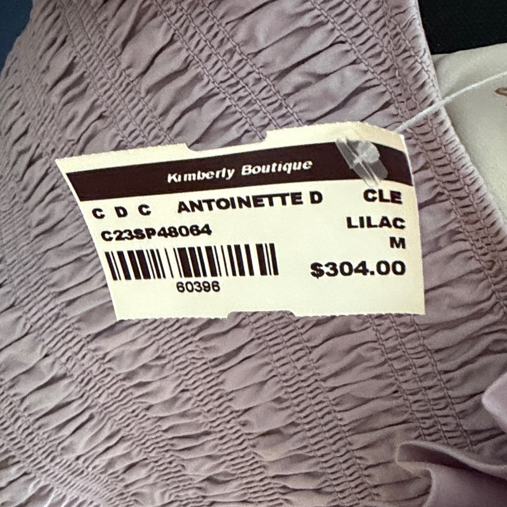 Cleobella Antoinette D Lilac Ruffle Sleeve Dress Medium $304 Retail NWT - Picture 2 of 7